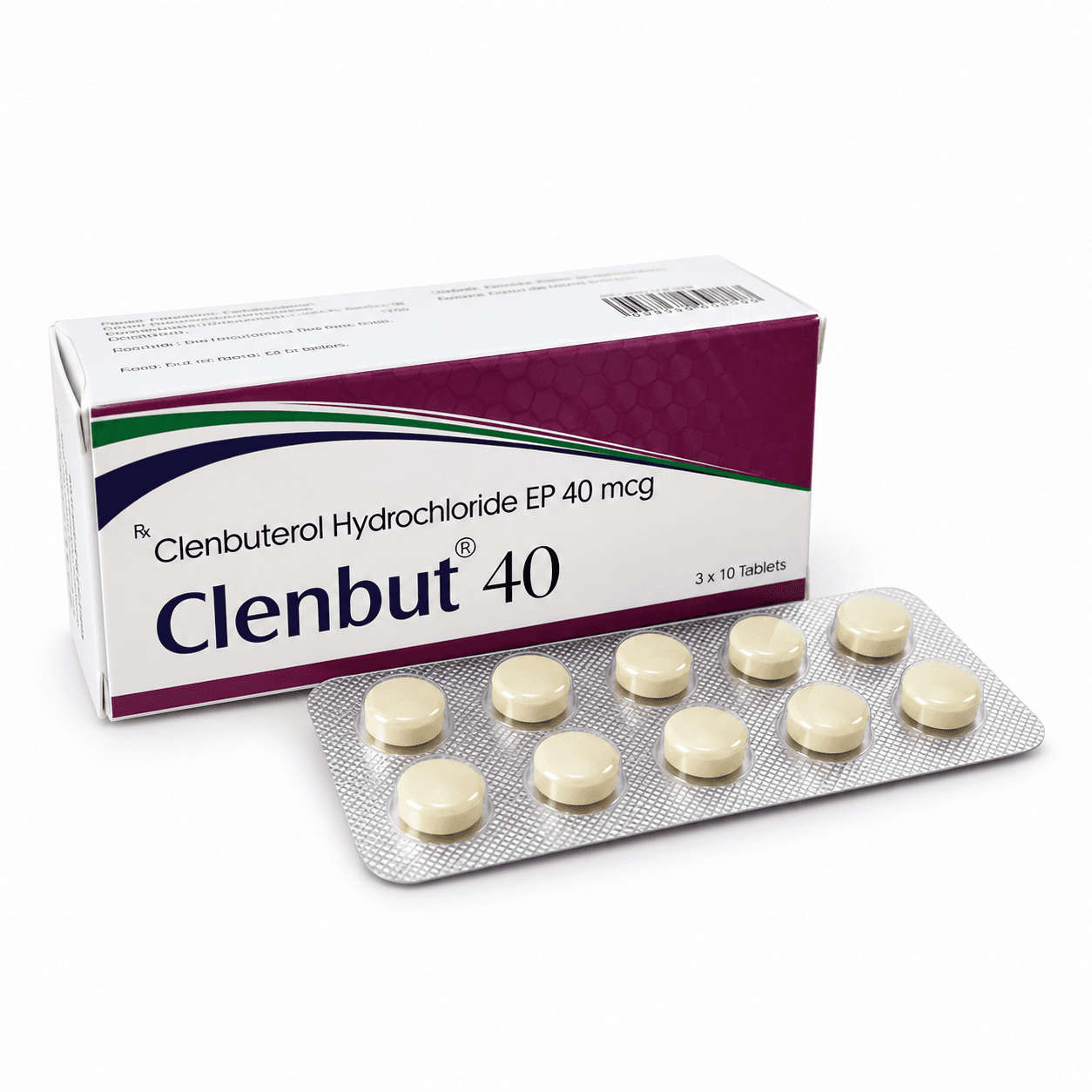 Clenbut 40 – Clenbuterol Hydrochloride EP 40 mcg