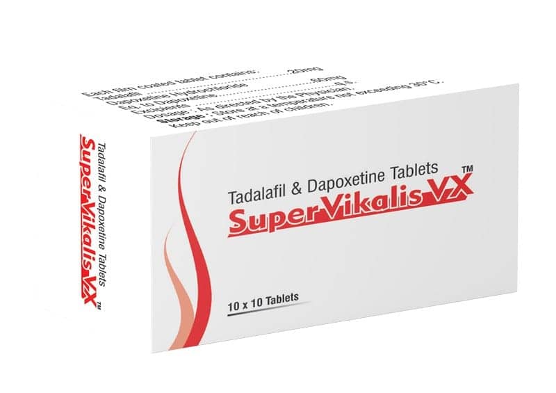 Super Vikalis VX – Tadalafil & Dapoxetine Tablets (20 mg / 60 mg)
